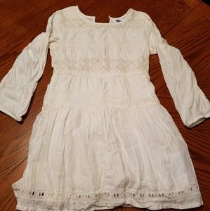 Girls Old Navy cream dress